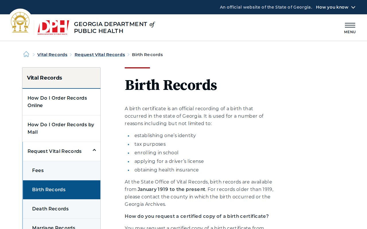 Gainesville people search using Georgia birth records