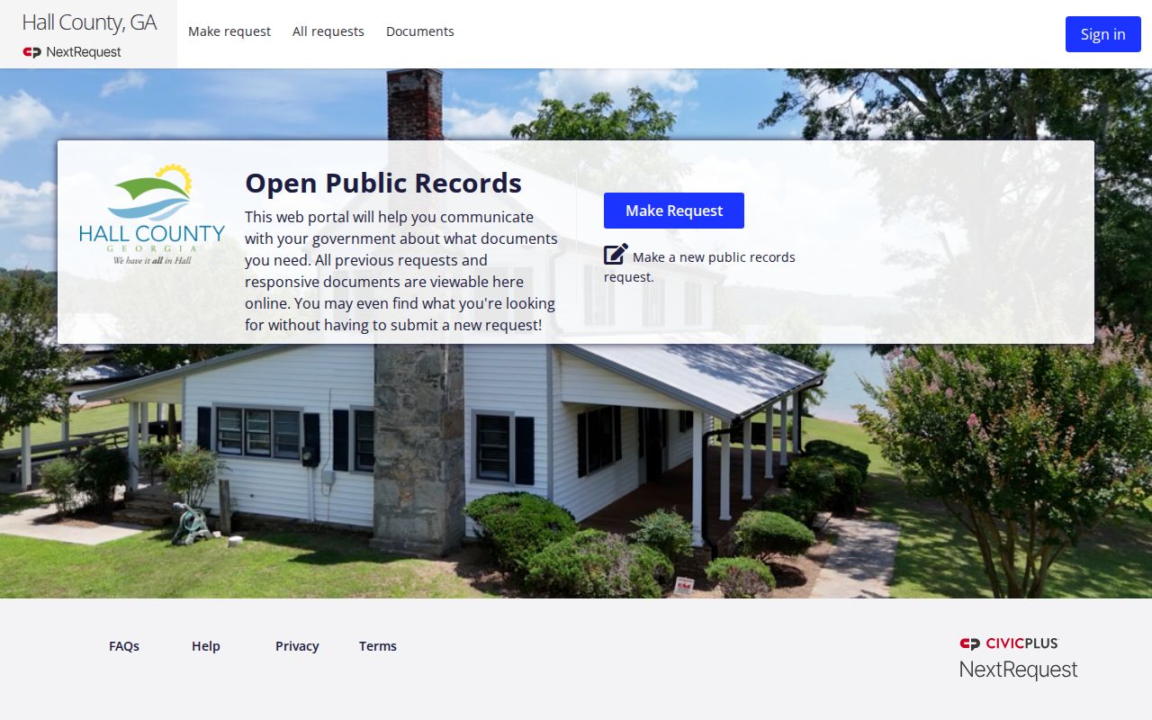Gainesville people search through Hall County NextRequest