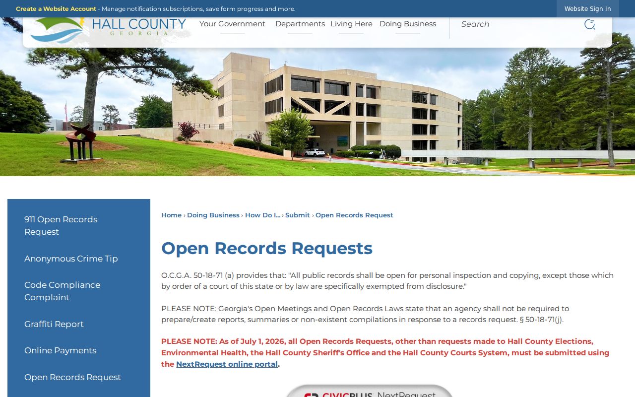 Gainesville people search using Hall County request routes