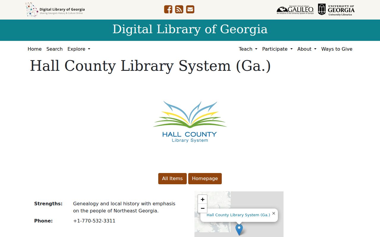 Gainesville people directories Hall Library history collection